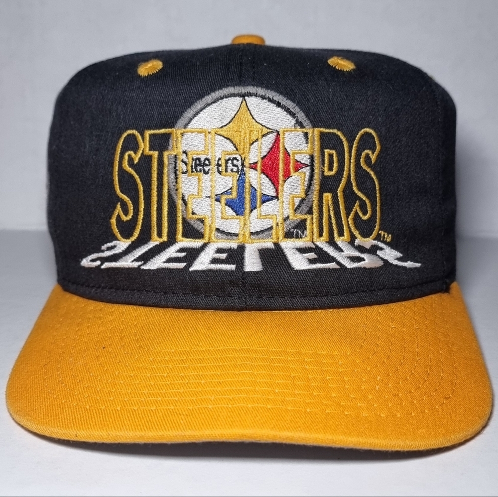 NWOT Vintage 90s Pittsburgh Steelers Hat Cap Snapback Made In USA 🔥